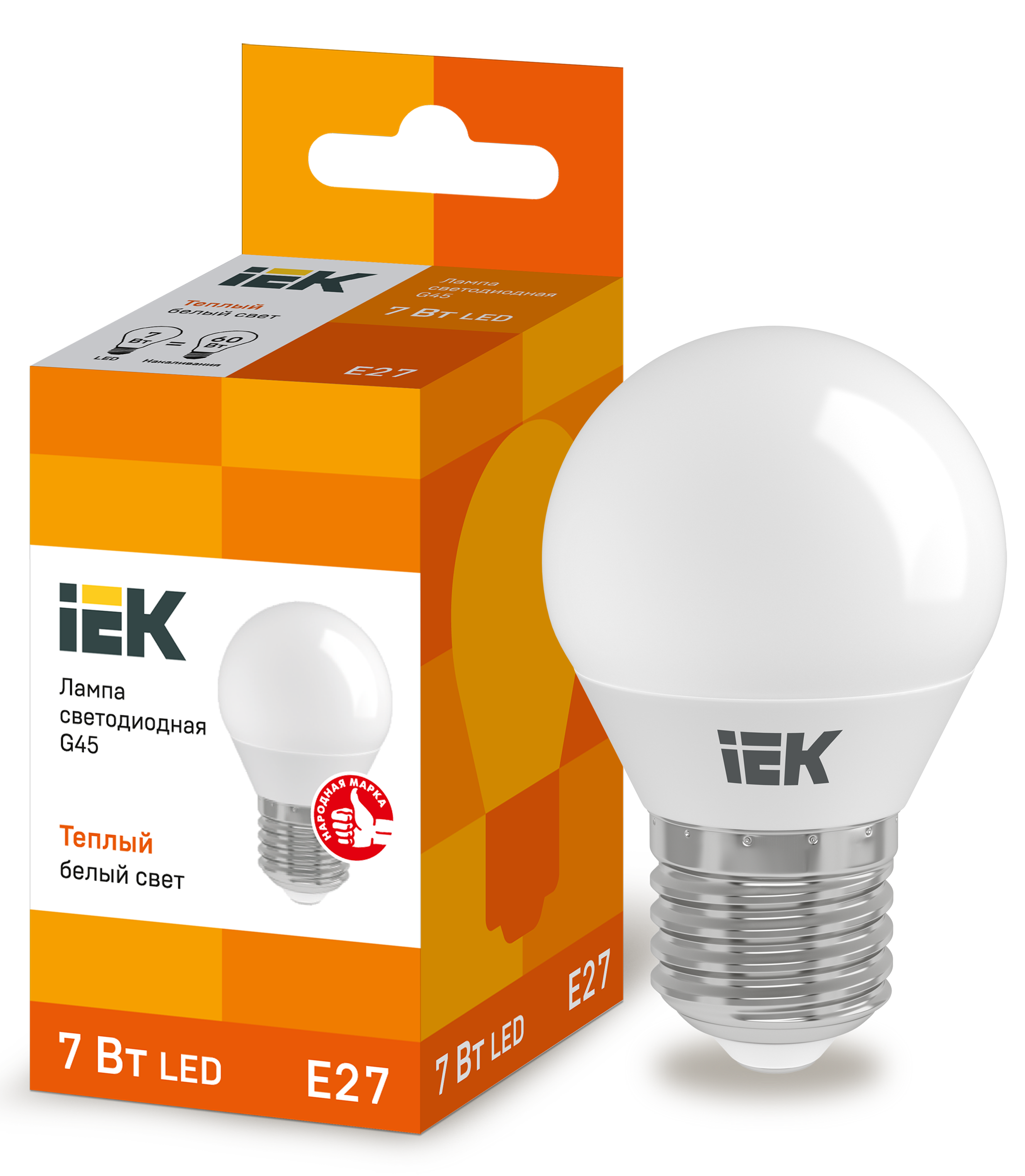 Лампа LED G45 шар 7Вт 230В 3000К E27 IEK в Уссурийске