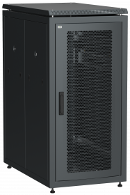 ITK Шкаф сетевой 19" LINEA N 24U 600х1000 мм перфорированные двери черный в Уссурийске