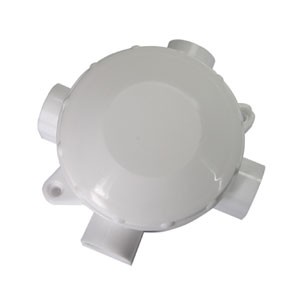 Коробка распределительная для открытой установки 4-х рожковая пластиковая белая в Уссурийске