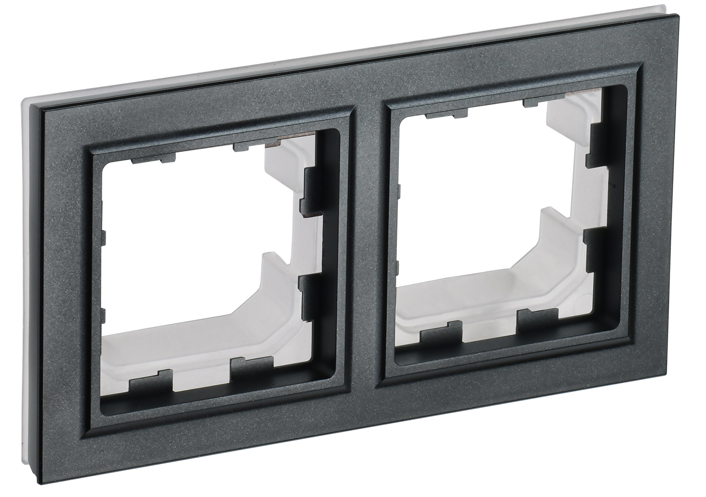Рамка двойная IP44 BRITE IEK черная в Уссурийске