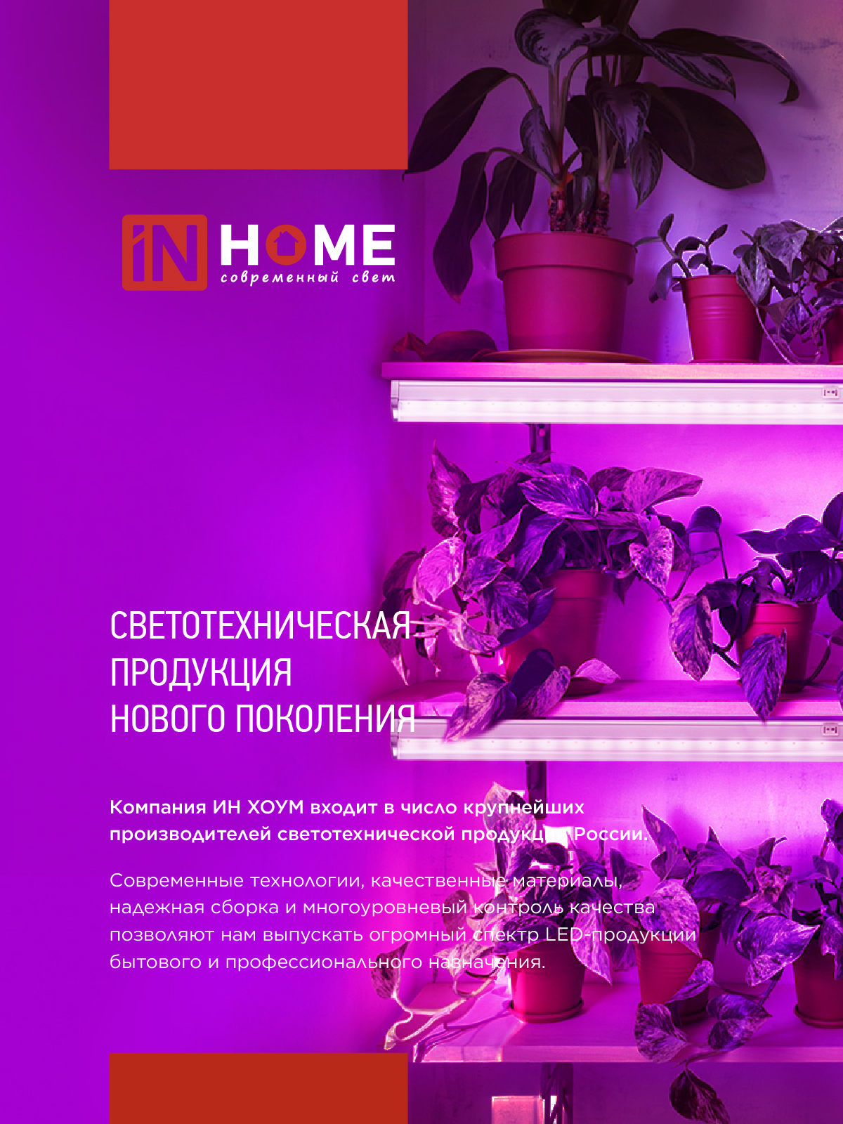 Светильник светодиодный СПБ-110 STD-ФИТО красно-синий спектр 40Вт 1200мм IP40 IN HOME в Уссурийске