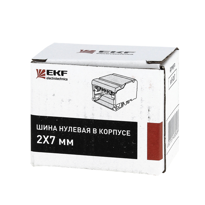 Шина EKF "N"нулевая на DIN в корпусе 4х7групп в Уссурийске