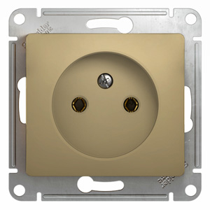 Розетка одинарная Glossa SE титан в Уссурийске