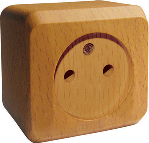 Розетка одинарная ЭТЮД SE накладная бук в Уссурийске