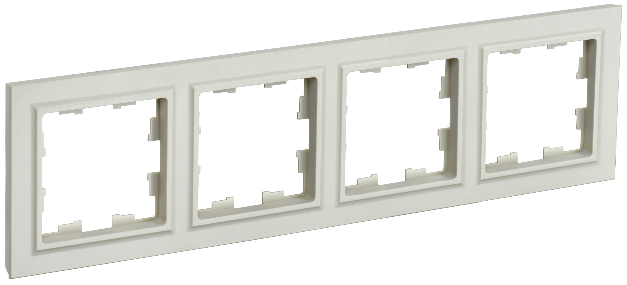 Рамка четырехместная BRITE IEK бежевая в Уссурийске