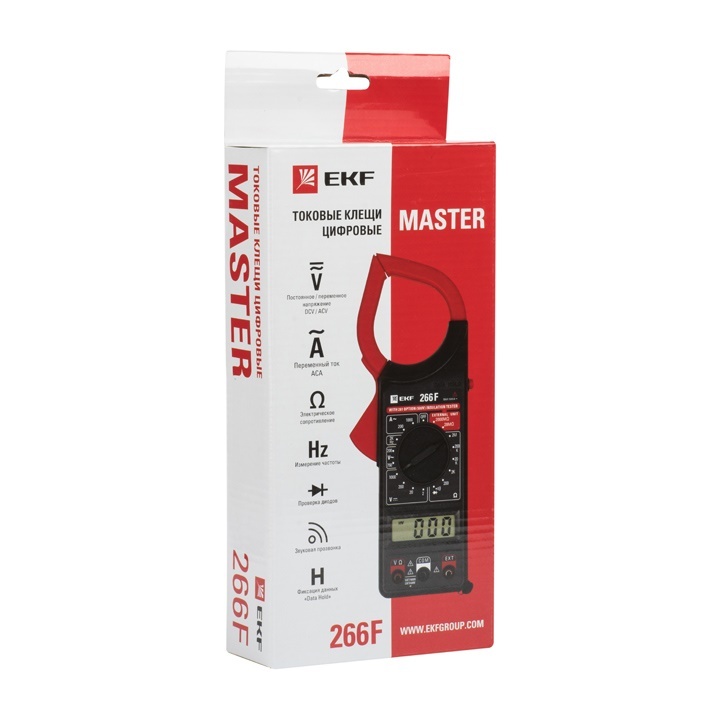 Токовые клещи цифровые 266F EKF Master в Уссурийске