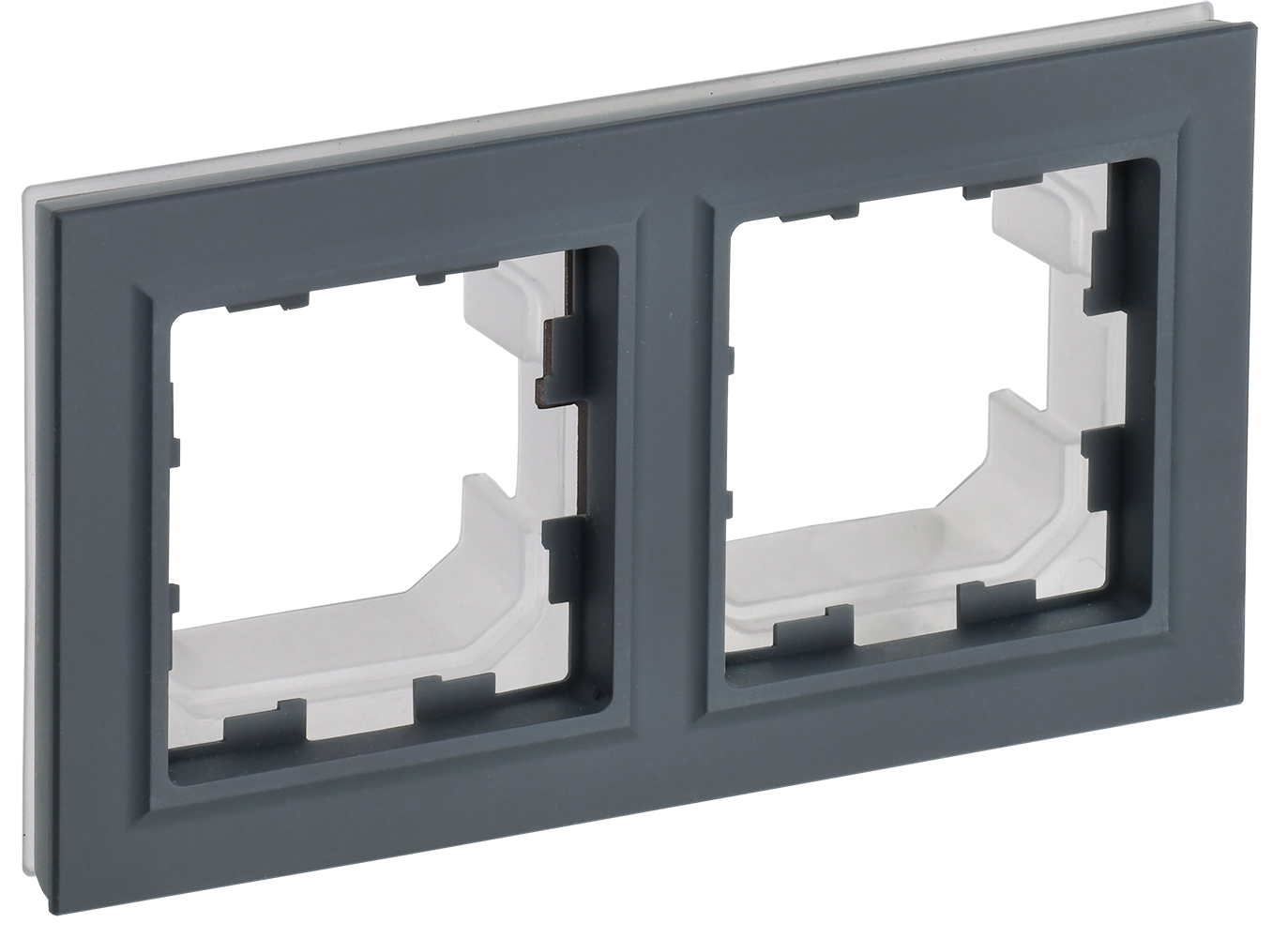 Рамка двойная IP44 BRITE IEK графит в Уссурийске