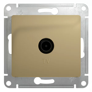 Розетка телевизионная оконечная Glossa SE титан в Уссурийске