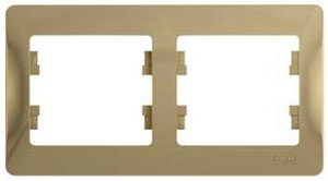 Рамка двойная Glossa SE титан в Уссурийске