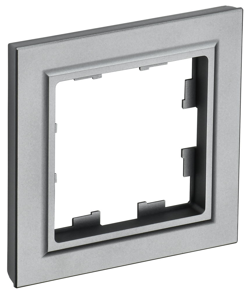 Рамка одинарная BRITE IEK сталь в Уссурийске