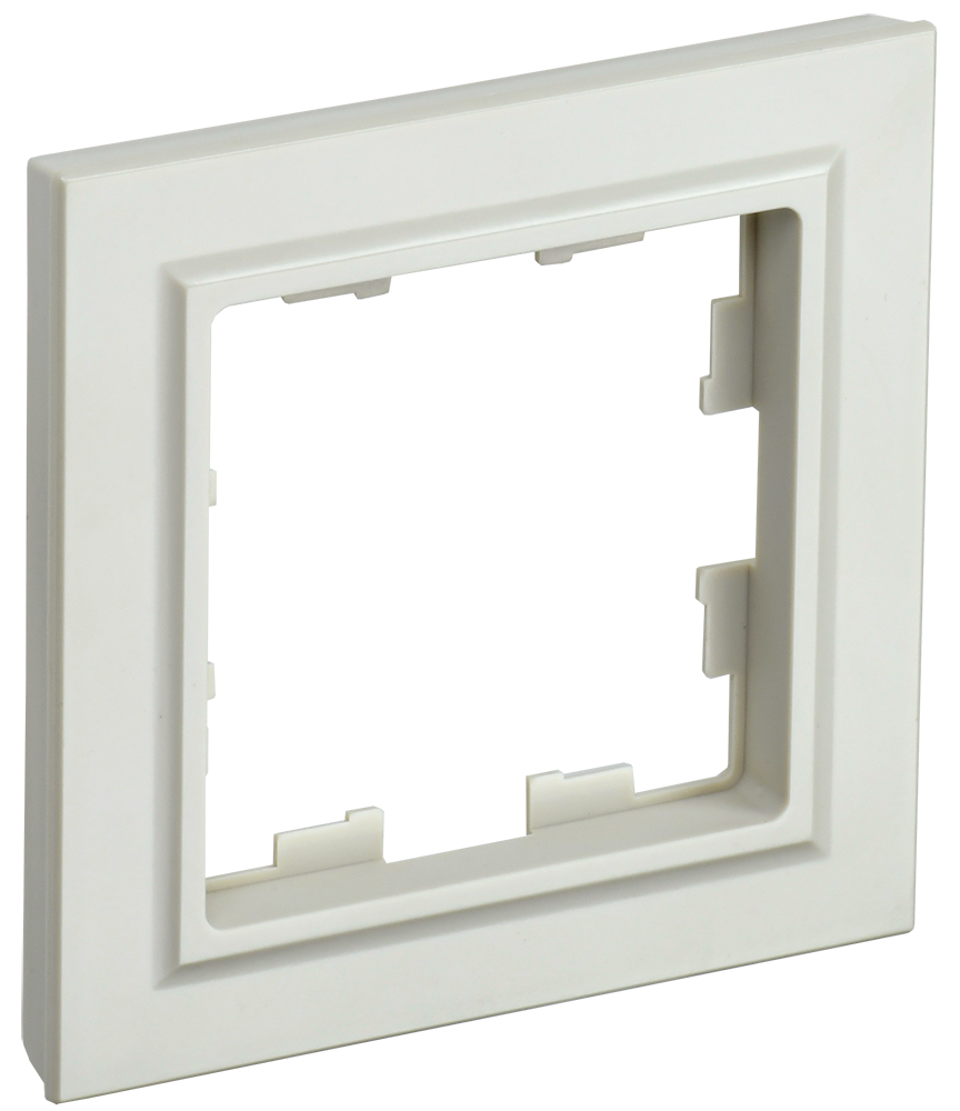 Рамка одинарная BRITE IEK бежевая в Уссурийске