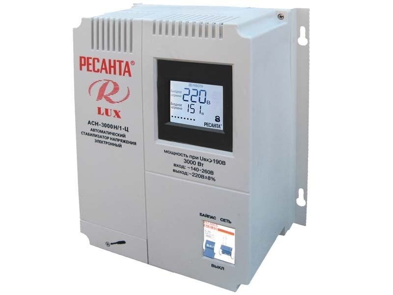 Стабилизатор АСН-3 000Н/1-Ц Ресанта Lux в Уссурийске