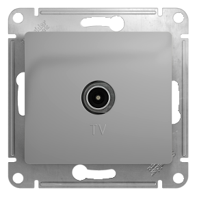 Розетка телевизионная оконечная Glossa SE алюминий в Уссурийске