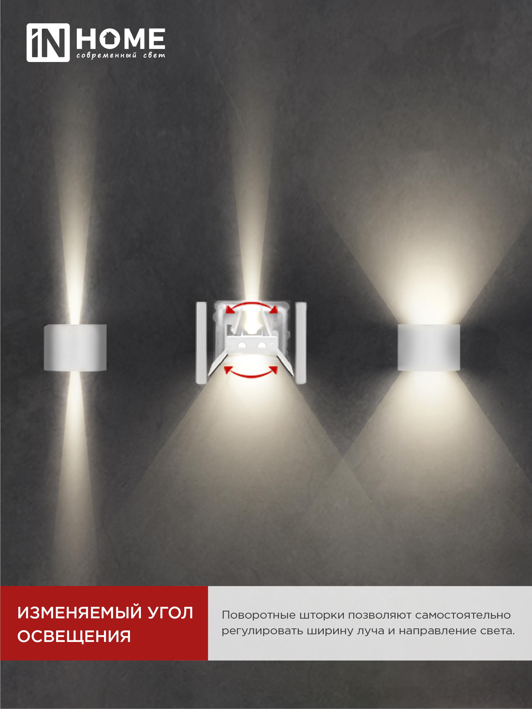 Светильник уличный светодиодный ДБУ DOT-R15W 15Вт 3000К IP54 круглый белый IN HOME в Уссурийске
