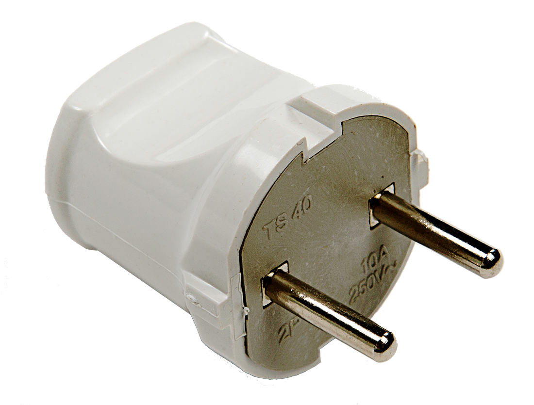 Вилка прямая 10А белая 4142 IN HOME в Уссурийске