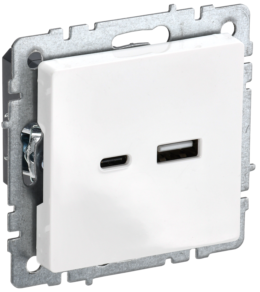 Розетка USB A+C 18Вт BRITE IEK белая в Уссурийске