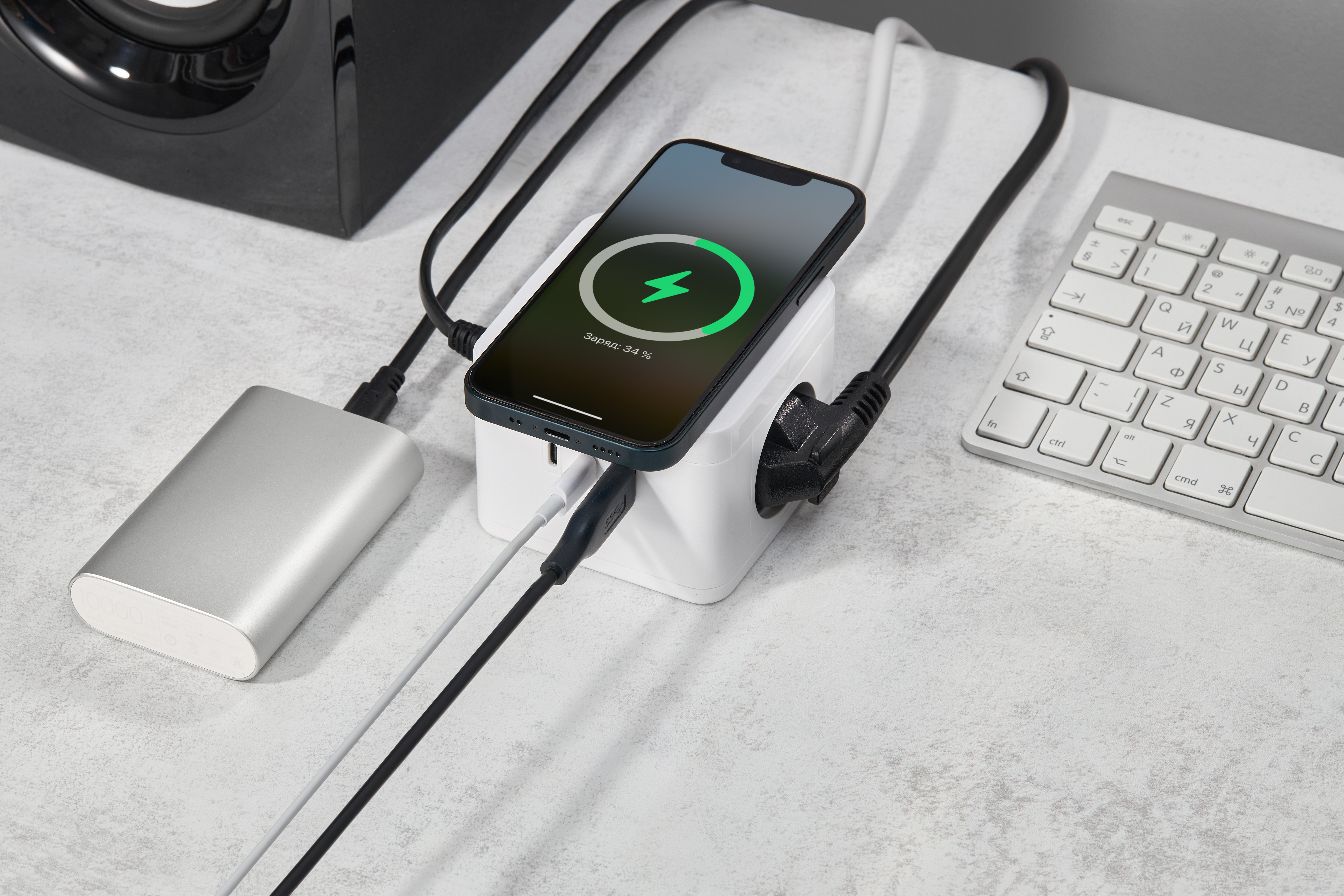 Удлинитель DOMINIC Qi10Вт У02К 1,3м 3х1мм2 USB A+C белый IEK в Уссурийске