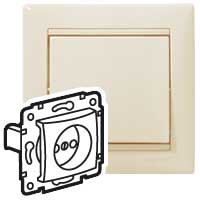 Розетка одинарная VALENA Legrand крем в Уссурийске