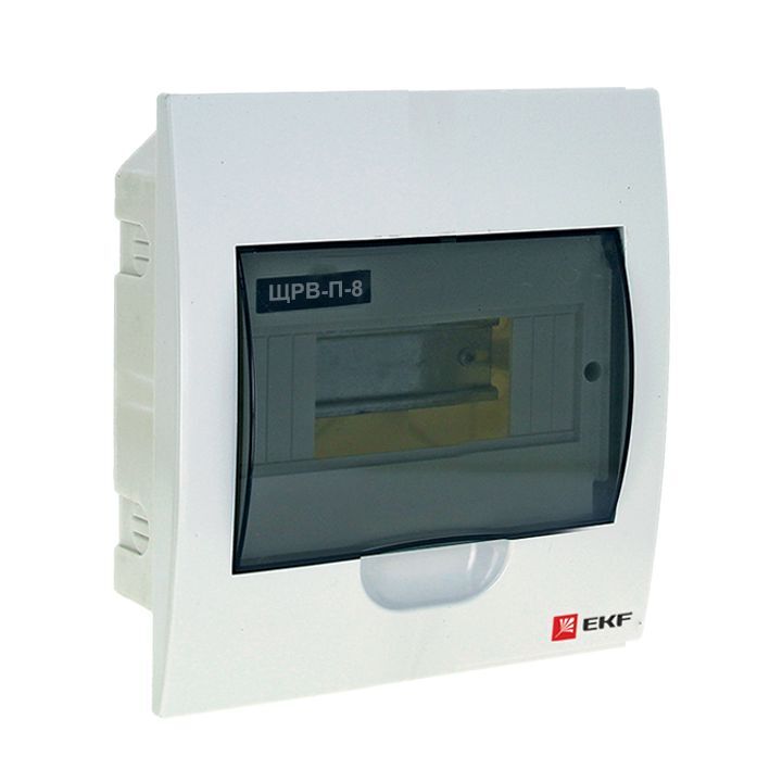 Щит распределительный встраиваемый пластиковый ЩРВ-П-8 модулей 221х208х90 IP41 EKF в Уссурийске