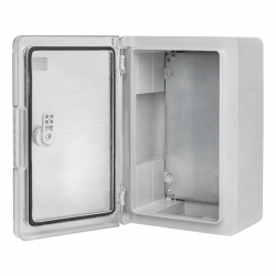 Щит пластиковый с монтажной платой прозрачная дверь 300х200х130 мм IP65 EKF PROxima в Уссурийске