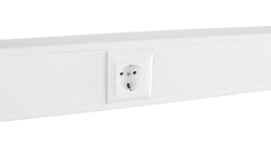 Суппорт с рамкой SPL на 1 пост (45х45) в профиль для кабель-каналов 100х50, 105х50 в Уссурийске