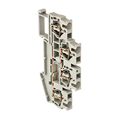 Колодка клеммная самозажимная двойная JXB-ST-2.5 24А серая EKF PROxima в Уссурийске