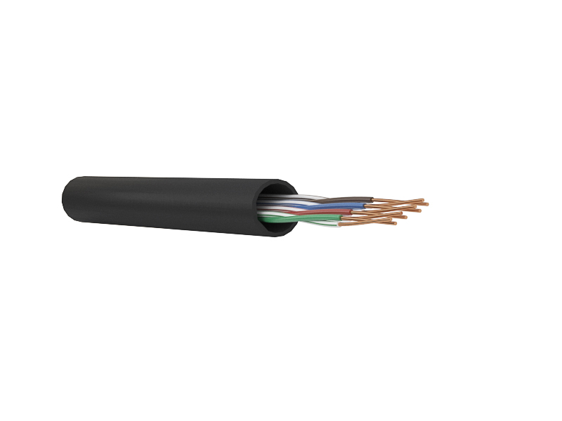 Кабель связи витая пара внешний экранированный F/UTP LDPE CAT5e 4х2х0,51 CU черный 305м OUTDOOR ITK в Уссурийске