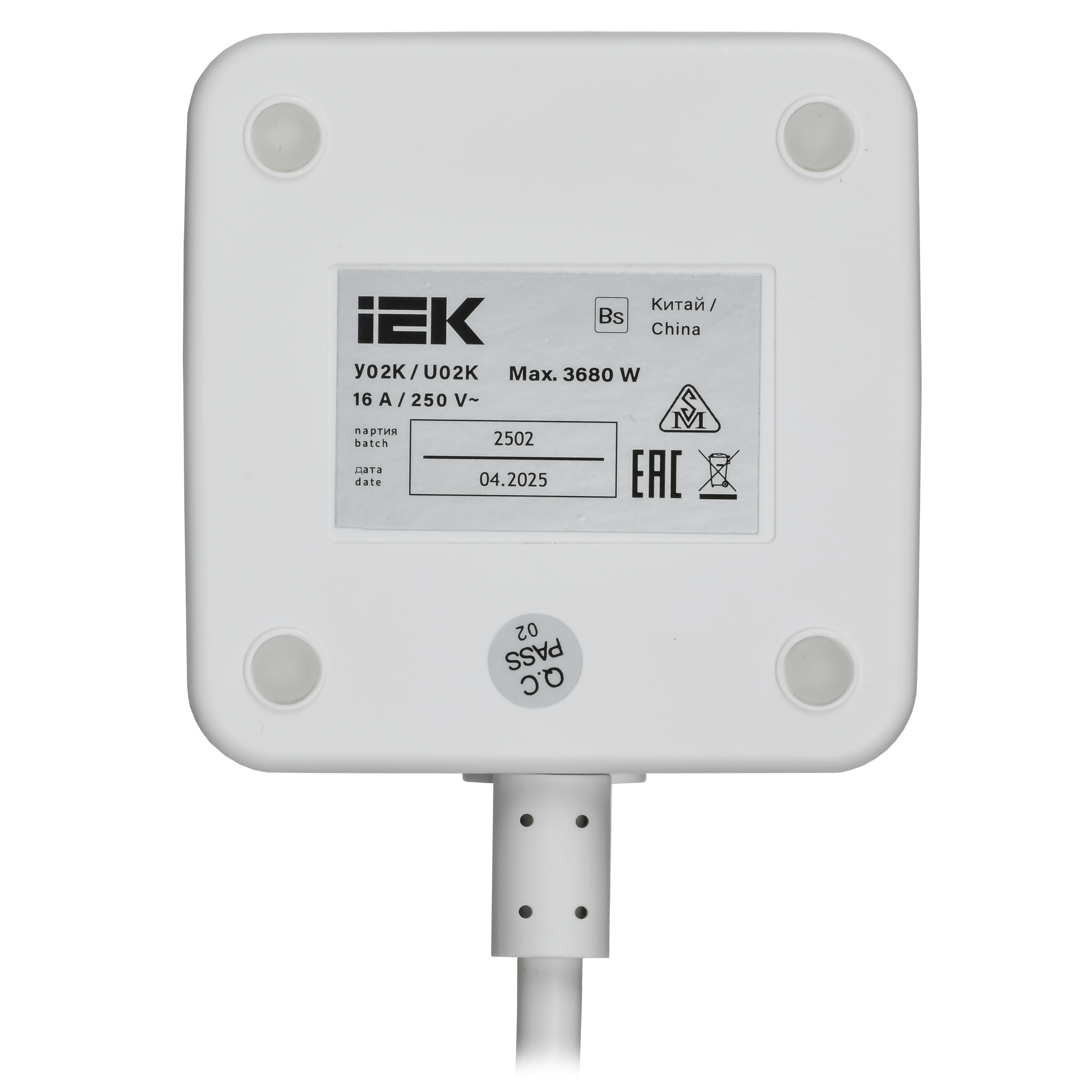 Удлинитель DOMINIC Qi10Вт У02К 1,3м 3х1мм2 USB A+C белый IEK в Уссурийске