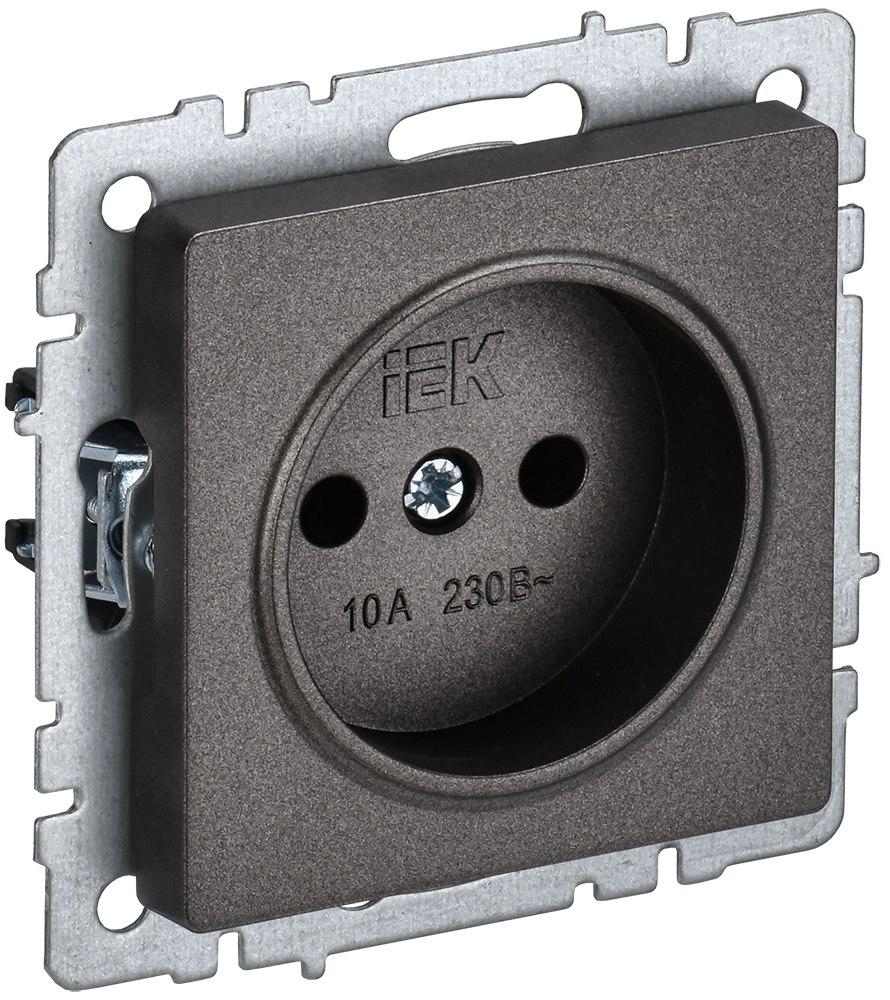 Розетка одинарная 10А BRITE IEK бронза в Уссурийске