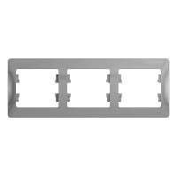 Рамка тройная Glossa SE алюминий в Уссурийске