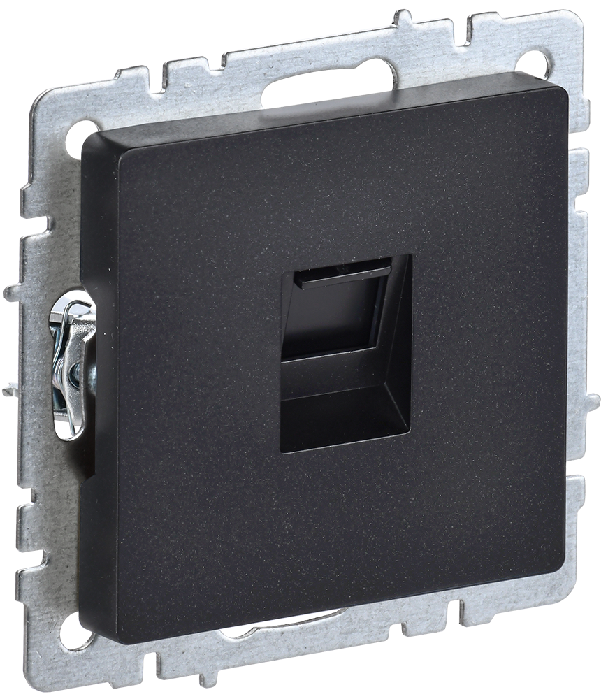 Розетка компьютерная RJ45 категории 5E BRITE IEK черная в Уссурийске
