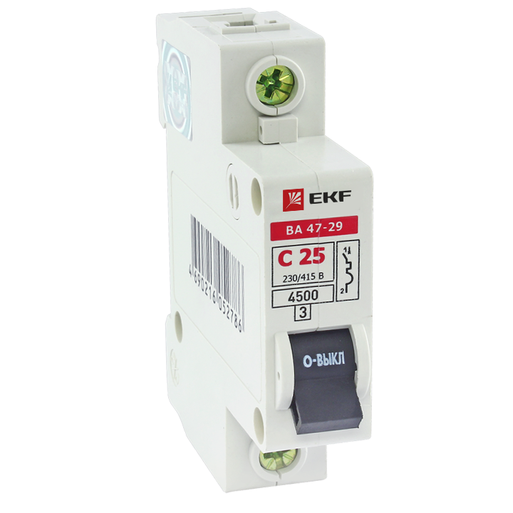 Автоматический выключатель ВА 47-29 1Р 40А 4,5кА характеристика С EKF Basic в Уссурийске