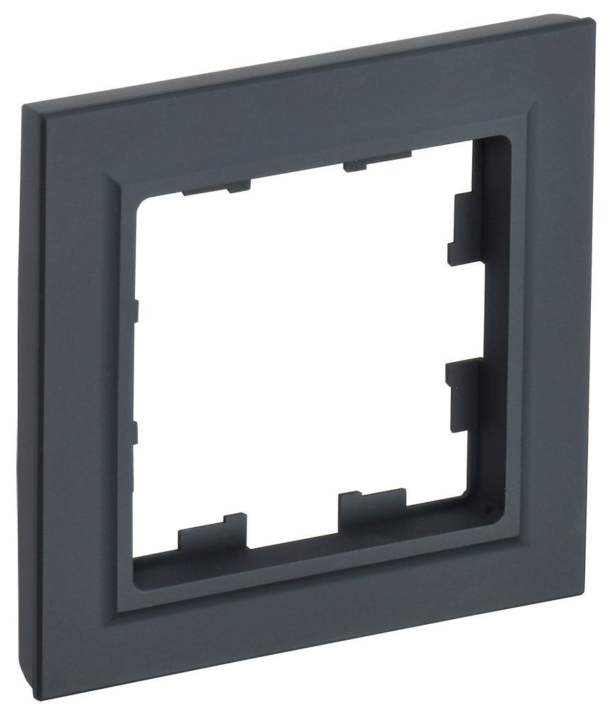 Рамка одинарная BRITE IEK графит в Уссурийске