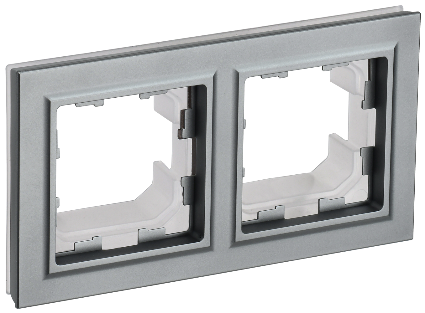 Рамка двойная IP44 BRITE IEK сталь в Уссурийске