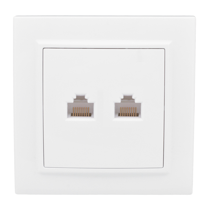 Минск Розетка RJ-45+Phone СП белая EKF Basic в Уссурийске