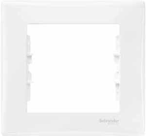 Рамка одинарная SEDNA Schneider Electric белая в Уссурийске
