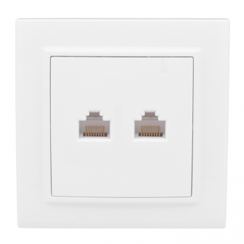 Минск Розетка RJ-45+Phone СП белая EKF Basic в Уссурийске