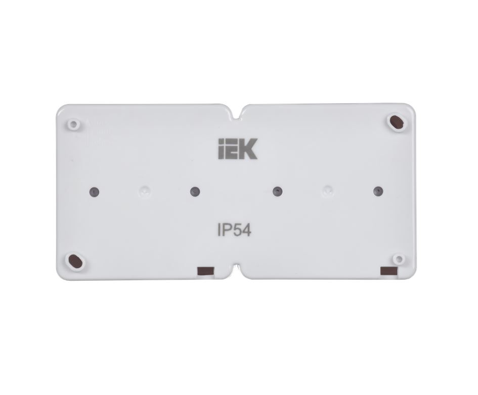 Розетка двойная ГЕРМЕС PLUS IEK с заземлением накладная IP54 дымчатая крышка в Уссурийске