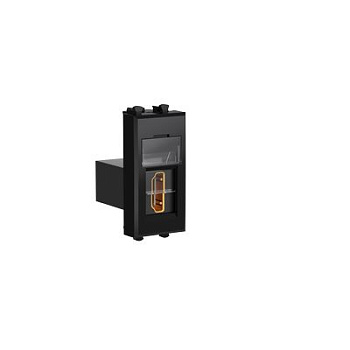 HDMI розетка модульная, тип А-А, Avanti "Черный квадрат", 1 модуль DKC в Уссурийске