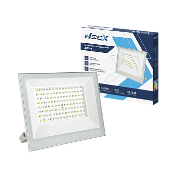 Прожектор светодиодный ДДО-8 100Вт 230В 6500К 10000Лм 100лм/Вт IP65 белый NEOX в Уссурийске