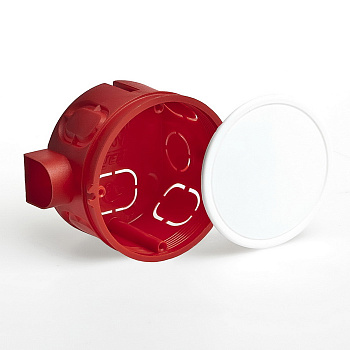 Коробка установочная для скрытой установки d=65 с крышкой в Уссурийске