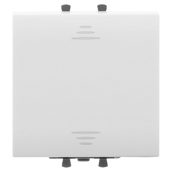 Выключатель одноклавишный модульный, Avanti "Белое облако", 2 модуля DKC в Уссурийске