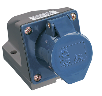 Розетка 123 стационарная 2Р+РЕ 32А 220В IP44 IEK в Уссурийске