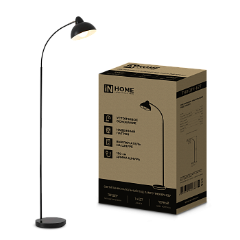Светильник напольный под лампу ТНО 03-Е27Ч 230В черный плафон, черный корпус IN HOME в Уссурийске