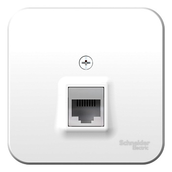 Розетка компьютерная BLANCA SE накладная с изоляционной пластиной белая в Уссурийске