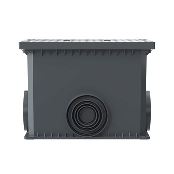 Смотровой переходной колодец с крышкой для двустенных труб, 335х240х255мм DKC в Уссурийске