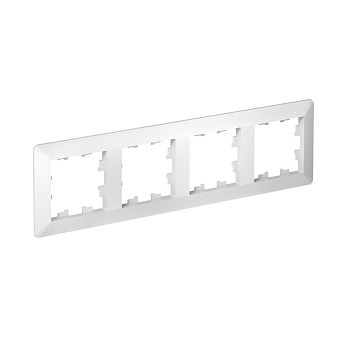 Рамка четырехместная AtlasDesign AIR SE белая/дымчатая белая в Уссурийске