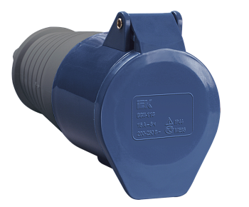 Розетка 213 переносная 2Р+РЕ 16А 220В IP44 IEK в Уссурийске