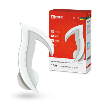 Светильник светодиодный ELEGANT LOTUS 15Вт 230В 3000-6500K 1200Лм STEP COLOR белый IN HOME в Уссурийске