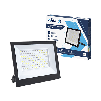 Прожектор светодиодный ДДО-8 100Вт 230В 6500К 10000Лм 100лм/Вт IP65 черный NEOX в Уссурийске